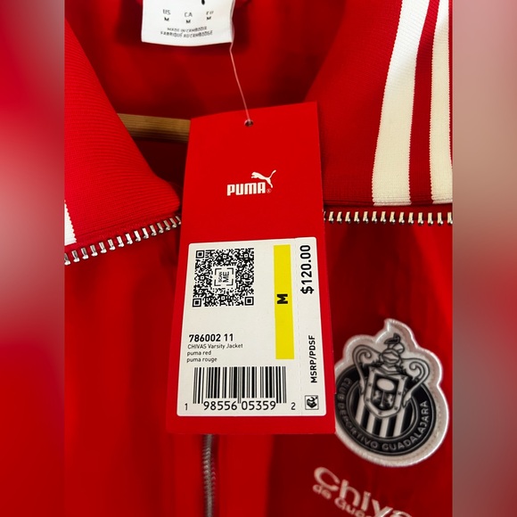 NWT Puma 2025 2026 Chivas Varsity Jacket Size M - Picture 3 of 5